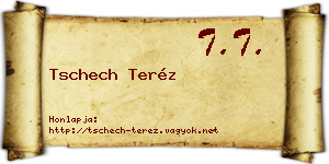 Tschech Teréz névjegykártya